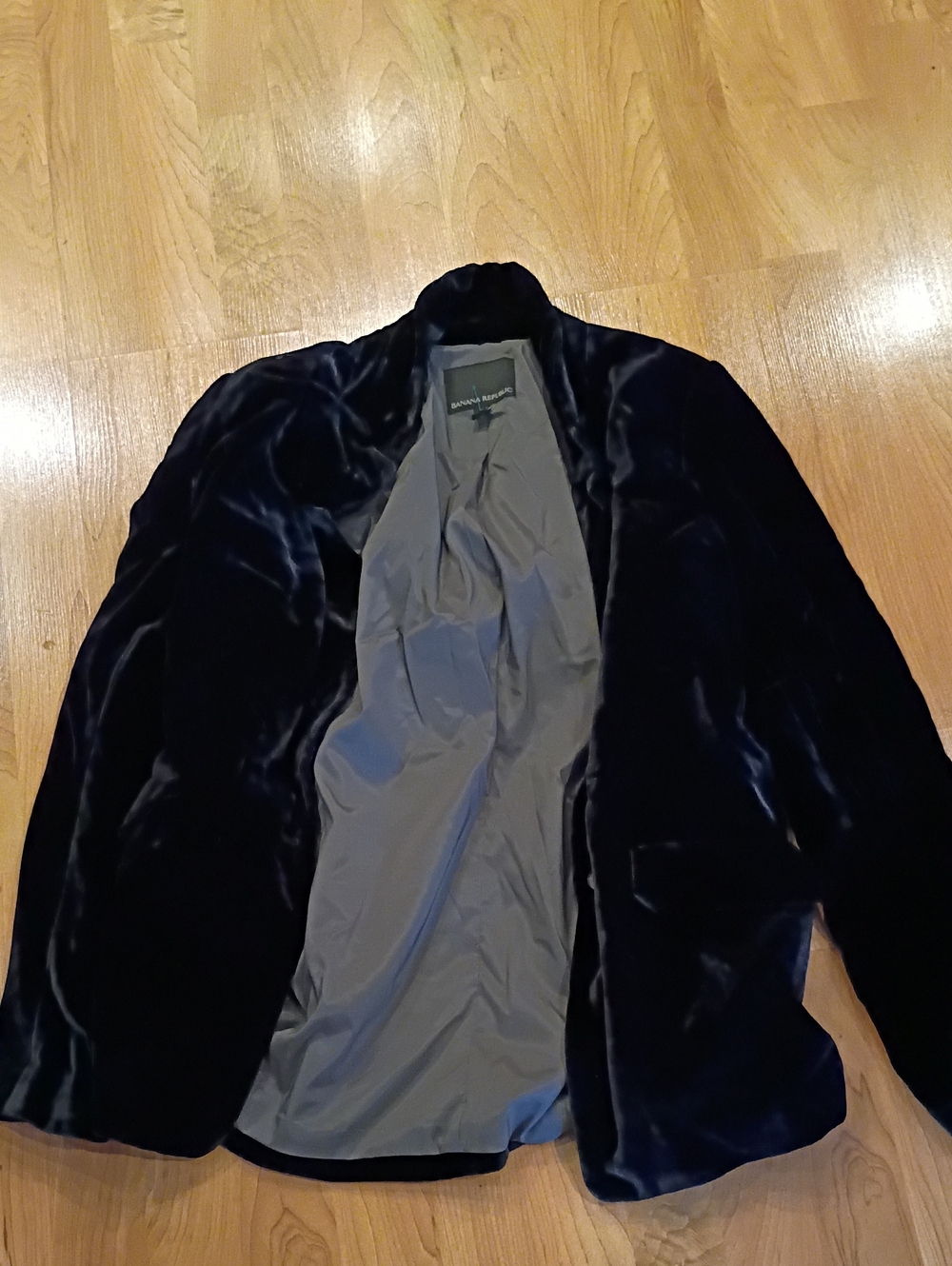 Banana Republic Black Velvet Blazer Jacket